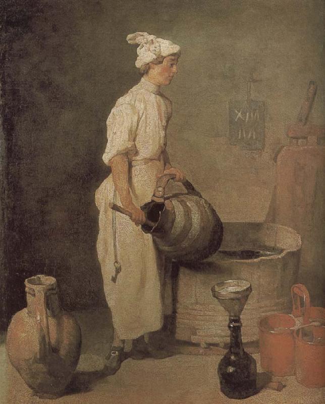 Jean Baptiste Simeon Chardin In the cellar of the boys to clean jar oil painting image